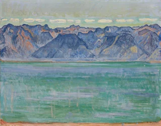 Lake Geneva with the Savoy Alps