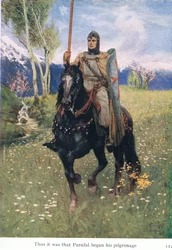 Thus It Was with Parsifal Began His Pilgrimage, Illustration from The Stories of Wagner