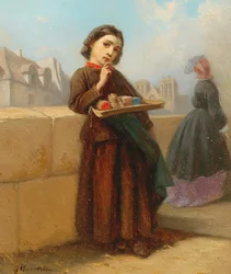 Girl with Matches on the Bank of the Seine