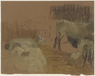 Sheep in a Stable