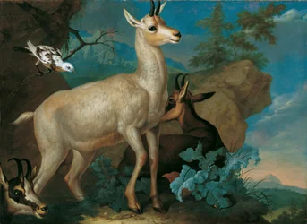 Three Mountain Goats and a Blackbird