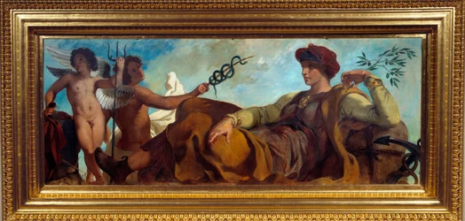 Allegory of the Painting Industry by Eugene Delacroix (1798-1863)