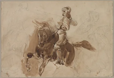 Armored Figure on Horseback, c. 1828