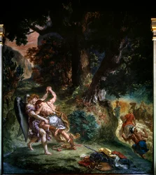 Fight Between Jacob and the Angel (detail)