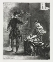 Hamlet: Hamlet and Ophelia, 1834