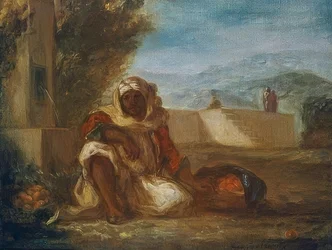 Orange Seller in Morocco. Around 1835