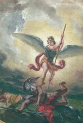 St. Michael fighting the dragon (detail)