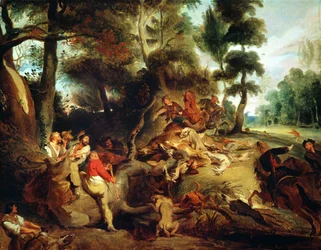 The Wild Boar Hunt (after a painting by Rubens)