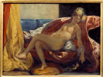 Woman Carving a Parrot