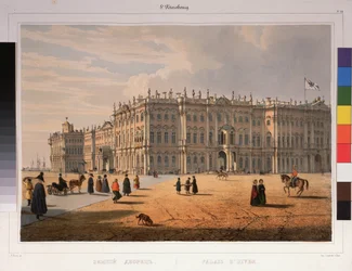 View of the Winter Palace in Saint Petersburg