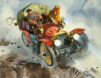 Ten thousand mile motor race