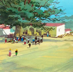 Tschiffely arriving in La Banda