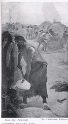 Forging bronze and iron, illustration from 
