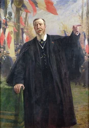 Paul Deroulede (1846-1914) Making a Speech at Bougival, January 1913