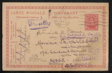 Postcard to Maria Biermé