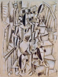 Figures on a Staircase