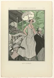 Fashions and Manners of Today, 1922, Pl. 5: At the Races