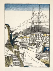 St Tropez from Gazette de Bon Ton, pub.1920
