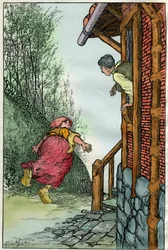 Illustration by Filiberto Scarpelli for the fable 