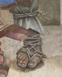 Saint John Evangelist Resuscitating Drusiana, (detail)