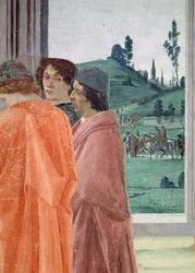 The Dispute with Simon Mago, and the Crucifixion of St. Peter (detail)