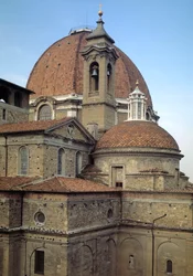 Exterior View of the Church of San Lorenzo, Florence, Italy