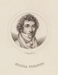 Portrait of Niccolò Paganini, 1840