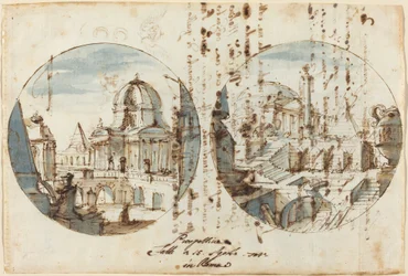 Architectural Fantasies with Temples and Pyramids