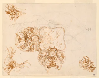 Ceiling Design for the Main Hall of the Hunting Lodge