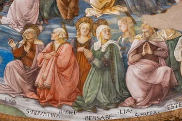 Saints, detail of Coronation of Mary