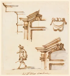 Architectural Details and Figure Study, 1760–75