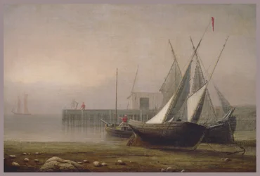 Fishing Boats at Low Tide, c.1850s