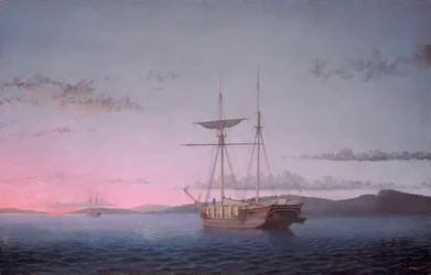 Lumber Schooners at Evening on Penobscot Bay