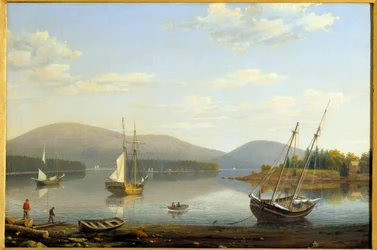 View of the Port of Somes in Maine, United States