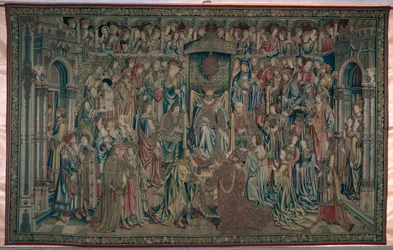 Bathsheba Welcomed at Court, Tapestry of David and Bathsheba, c.1510-15