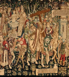 The legend of the Holy Cross. Ca 1450 (detail)