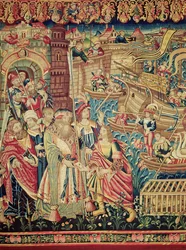 Central Detail of the Arrival of Vasco da Gama in Calicut (tapestry)