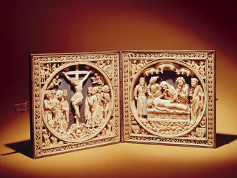 Crucifixion and Entombment, c.1400