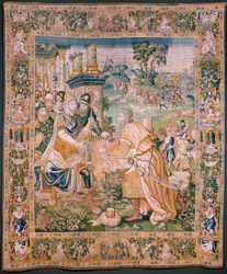 Alexander is Offered a Crown (Flemish Tapestry)