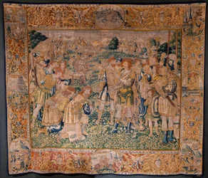 Flemish tapestry. Hannibal