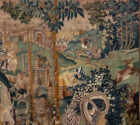 Landscape with Pergola and Big Beasts