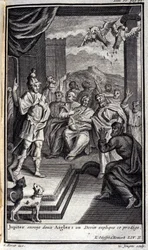 Jupiter Sends Two Eagles: A Soothsayer Explains This Prodigy (Illustration for Book II of the Odyssey of Homer)