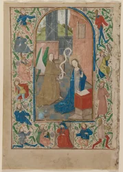Leaf from a Book of Hours: The Annunciation