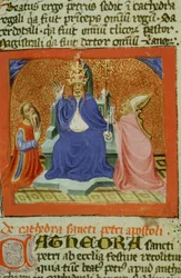 Page from the Golden Legend, Bruges, c.1400-10