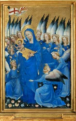 Saint Mary and the Choir of Angels, from the Wilton Diptych