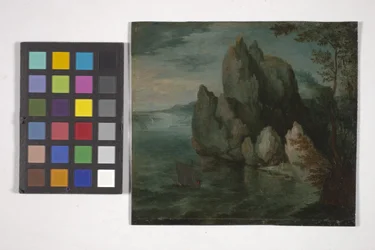 Seascape With A High Cliff