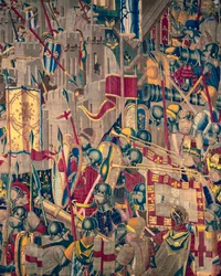 Tapestry Showing the Conquests of King Alfonso V of Portugal (Detail)