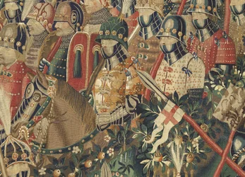 Tapestry Showing the Conquests of King Alfonso V of Portugal (Conquistas de Alfonso V de Portugal), Tournai (Detail)