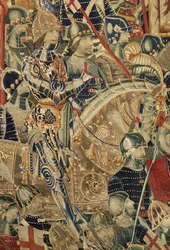 Tapestry showing the Conquests of King Alfonso V of Portugal (detail)