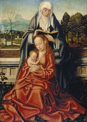 The Virgin and Child with St Anne